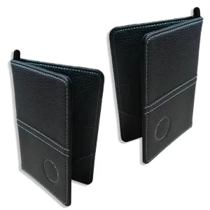 Golf Leather Scorecard Holder and Yardage Book PU Leather Integral Card Clip