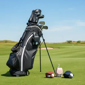 Golf Mini Double Ball Bag PU Golf Ball Bag Small Waist Bag Small Ball Bag Accessory Bag