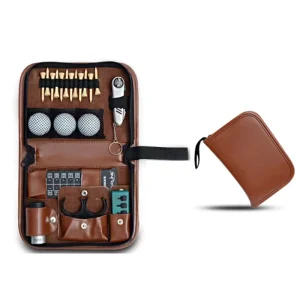 Golf Mini Pouch Golf Gift Case Golf Ball Organizer Bag Storage Zipper Handbag Golf Accessory Bag for Travel Sports