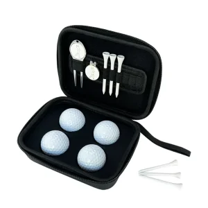 Golf PU Leather Accessories Storage Bag Outdoor Sports Small Zipper Box Green Forks Golf Waterproof Bag