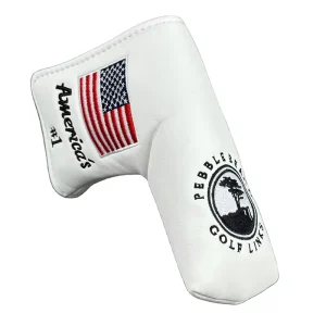 Golf PU Leather American Small Tree L Straight Putter Club Golf Headcover