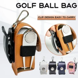 Golf PVC Ball Bag Water Resistant Portable Small Ball Pouch for Outdoor Sports Golf Accessory Tool Kit 0.5kg Lightweight Custom