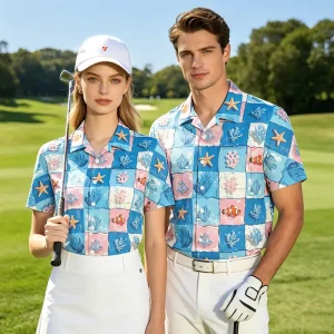 Golf Polo Shirt for Unisex Quick Dry Custom Spandex Polyester ODM Manufacturer