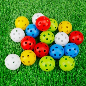 Golf Practice Ball High Resilience Hollow Balls Bag Training Aid for Kids and Adults Outdoor Garden Golf Toy