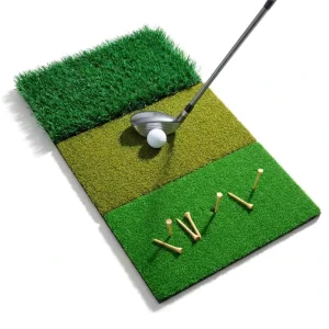 Golf Practice Green with Standard Hole Cup Simulates Real Game Conditions