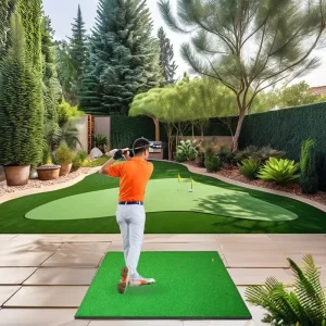 Golf Practice Hitting Mat with Non Slip Base PP Grass for Effective Driving Range Training Aids for Golfers