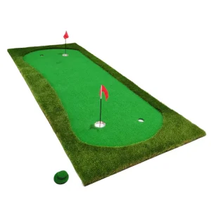 Golf Practice Mat Artificial Grass Mini Course Golf Putting Training Mat for Outdoor Indoor Use