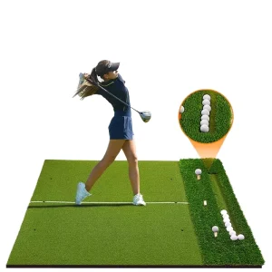 Golf Practice Mat with Auto Ball Return EVA Indoor Outdoor Office Golf Training Aids 150*120cm Ambidextrous