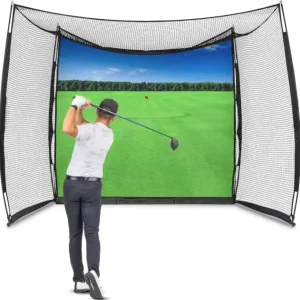 Golf Practice Net With Return 10*8ft Golf Hitting Training Aids Nets With Target Golf Driving Range for Indoor and Outdoor Use