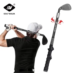 Golf Practice Tool 7 Iron black Portable and Convenient Practice at Any Time to Improve Ball Control Distance and Accuracy