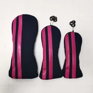 Golf Professional Custom Golf Club Headcovers Set Premium Pu Leather Driver Hybrid Putter Cover Embroidery Bulk