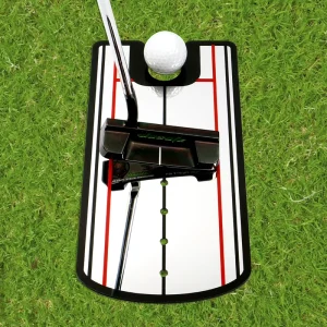 Golf Putting Alignment Mirror Indoor Outdoor Golf Putting Practice Posture Correction Training Tool for Beginners