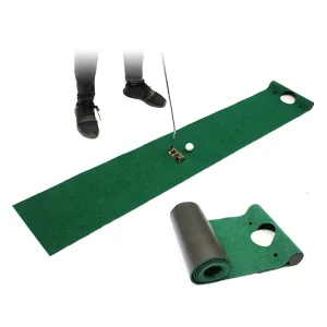 Golf Putting Carpet Set Indoor Golf Putting Mat Golf Training Aids Putt Practice Trainer
