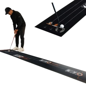 Golf Putting Green Mat Antislip Nylon Golf Hitting Mat Indoor Equipment for Home Office Indoor Mini Golf Putting Training Mat