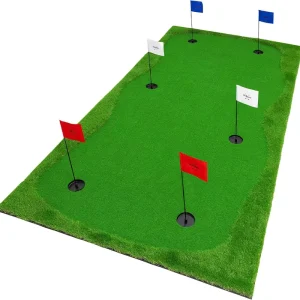 Golf Putting Green Mat Golf Training Mat Professional Golf Practice Mat Green Long Challenging Putter for Indoor Outdoor
