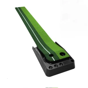 Golf Putting Green Mat for Indoor & Outdoor Practice Use Mini Golf Course with Auto Ball Return
