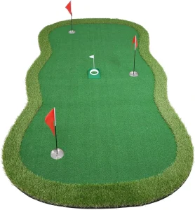 Golf Putting Green Mat for Indoors Outdoor Golf Course Practice Equipment Training Aid Golf for Yard Home Office