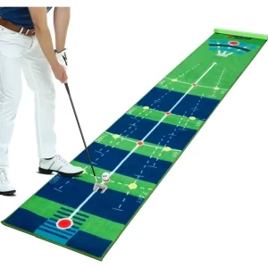 Golf Putting Green for Indoors Mini Golf Practice Training Equipment at Home or Office for Golfer Man