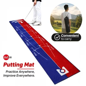 Golf Putting Mat Custom Nylon Golf Practicing and Training Mat for Indoors Small Golf Mat Simulator