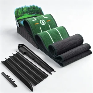 Golf Putting Mat Realistic Dual Hazard Putting Mat Ball Return 8ft Practice Putting Mat Indoor Outdoor Training Aid Golf Gift