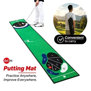 Golf Putting Mat Realistic Putting Green Mat Indoor Outdoor Portable Golf Training Practice Mat Golf Putting Green Mat for Home