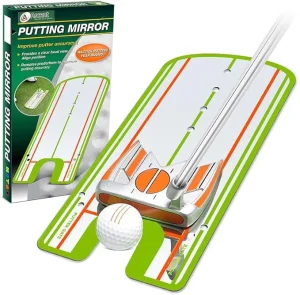 Golf Putting Mirror Training Aid Instant Feedback Alignment Lines Putting Guide Portable Scratch Resistant for Golfers