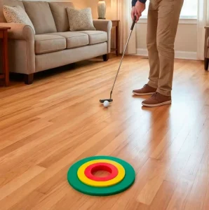 Golf Putting Ring Set for Training Aid Indoor Outdoor Golf Practice Hole Putting Accuracy Trainer with 3 Pcs Silicon Rubber