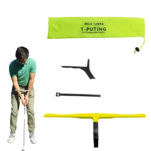 Golf Putting Trainer Portable T Putting Exerciser Putting Gesture Assist Batting Gesture Alignment Training Aid Golf Accessories