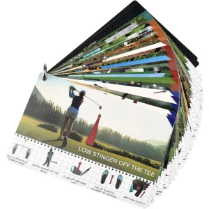 Golf Reference Cards Essential Golf Rules Tips Waterproof Durable Compact Design for Beginners Pros Improve Your Game Instantly