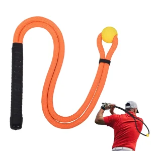 Golf Rope Swing Trainer Durable Swing Training Aid 96cm Ambidextrous Nylon Swing Path Visual Ball Home Practice Equipment