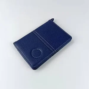 Golf Score Card Holder Leather Stamped logo and Enamel Golf Ball Marker