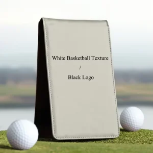 Golf Score Card Holder Yardage Book Holder Leatherette Golf Scorecard Holder with Pencil Loop