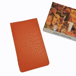 Golf Scorecard Holder Customized New Design Crocodile Pattern PU Leather Yardage Book Cover