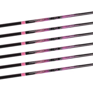 Golf Shaft Factory Chrome Plating Golf Steel Club Shaft Custom logo Graphite Carbon Fiber Golf Shafts
