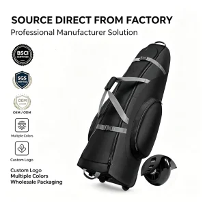 Golf Shoulder Bag Heavy Duty Carrier Golf Bag with Retriever Holder Organizer Storage Backpack