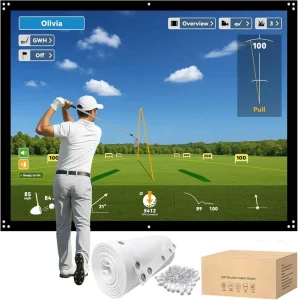 Golf Sim Screen OEM Multi Layer Golf Impact Screen Indoor Golf Training Aids