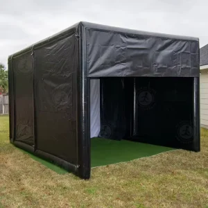 Golf Simulator Building Air Tight Inflatable Golf Practice Swing Simulator Net Cage Tent with Hitting Screen
