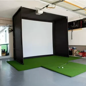 Golf Simulator Impact Screen Triple Layer Launch Monitor Projector Screen with HD Visuals Indoor Practice Screen Fabric