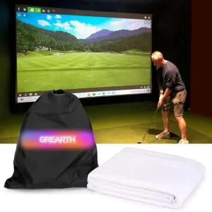 Golf Simulator Impact Screen for Indoor Home Garage Training Ultra Clear 10ft Impact Screen
