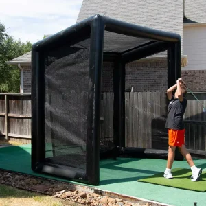 Golf Simulator Screen Enclosure for Practice and Hitting