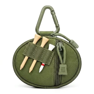 Golf Small Tee Bag Pouch with Zipper Large Capacity Accessories Customization Model GTA-001