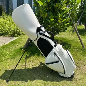 Golf Stand Bag Pu Leather High Quality Waterproof 5 14 Dividers Lightweight Golf Stand Bag