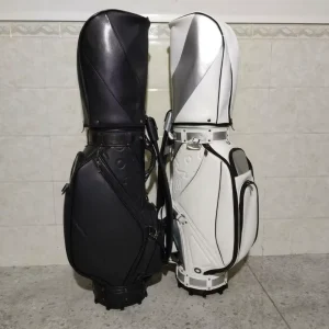 Golf Stand Bag Waterproof PU Leather Golf Bag Custom