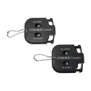 Golf Stroke Counter Dual Player Score Keeper Tally Shot Click Counter Manual Push Dial with Chain Clip Portable Custom OEM