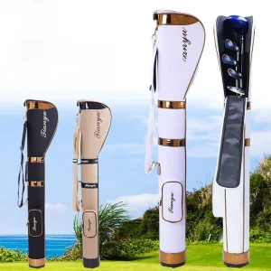 Golf Sunday Bag Lightweight 1.44kg Nylon Holds 6 7 Clubs Portable Carry Bag Men Women 3 Colors OEM