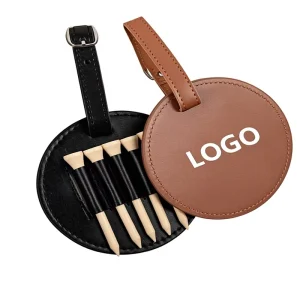 Golf Supplies Golf Gifts Accessories Ball Tee Holder Leather Cover Waterproof Golf Parts Hanging Buckle