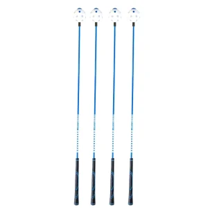 Golf Swing Aid Golf Swing Trainer with Fiberglass Rod and Plastic Head TPE Grip Material Golf Swing Training Aid Indoor Outdoor