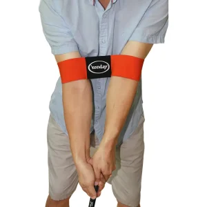 Golf Swing Arm Band Stretchy Arm Aid Posture Correction for Beginners Golf Practice Assist High Strength Golf Swing Bands