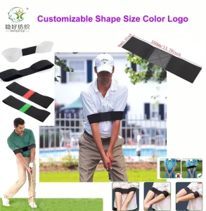 Golf Swing Arm Correction Belt Hand Posture Corrector Adjustable Training Aid OEM ODM Wear Resistant Polyester Fabric