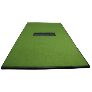 Golf Swing Mat Combined Driving Practice Mat with Replacement Grass Golf Training Aids